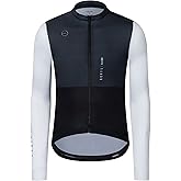 GCRFL Men's Cycling Jersey Long Sleeves Road Bike Jersey Shirt Cycling Tops, Zipper Pocket Lightweight PRO Race Fit UPF 50+