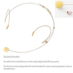 Sujeetec Microphone Headset Discreet Headworn