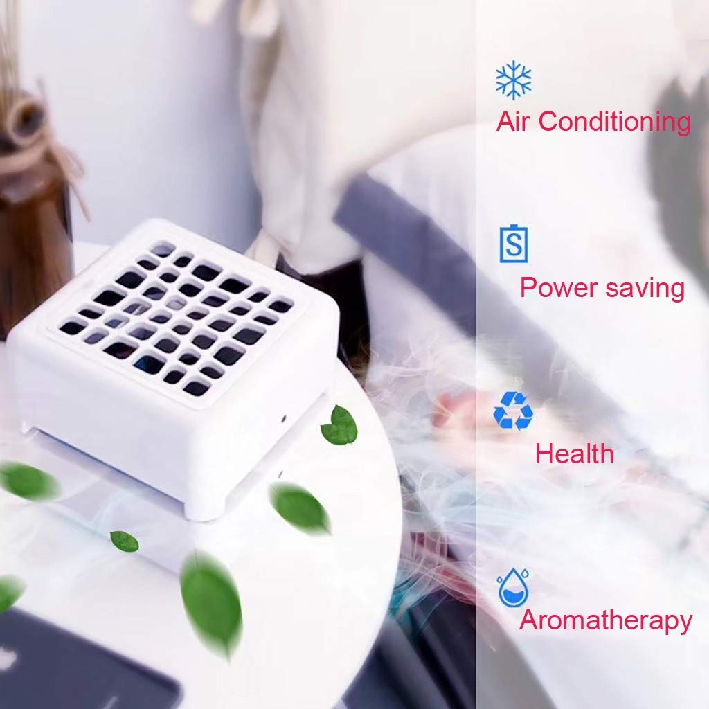 CAOQAO - Aire Acondicionado portátil con Ventilador portátil USB ...