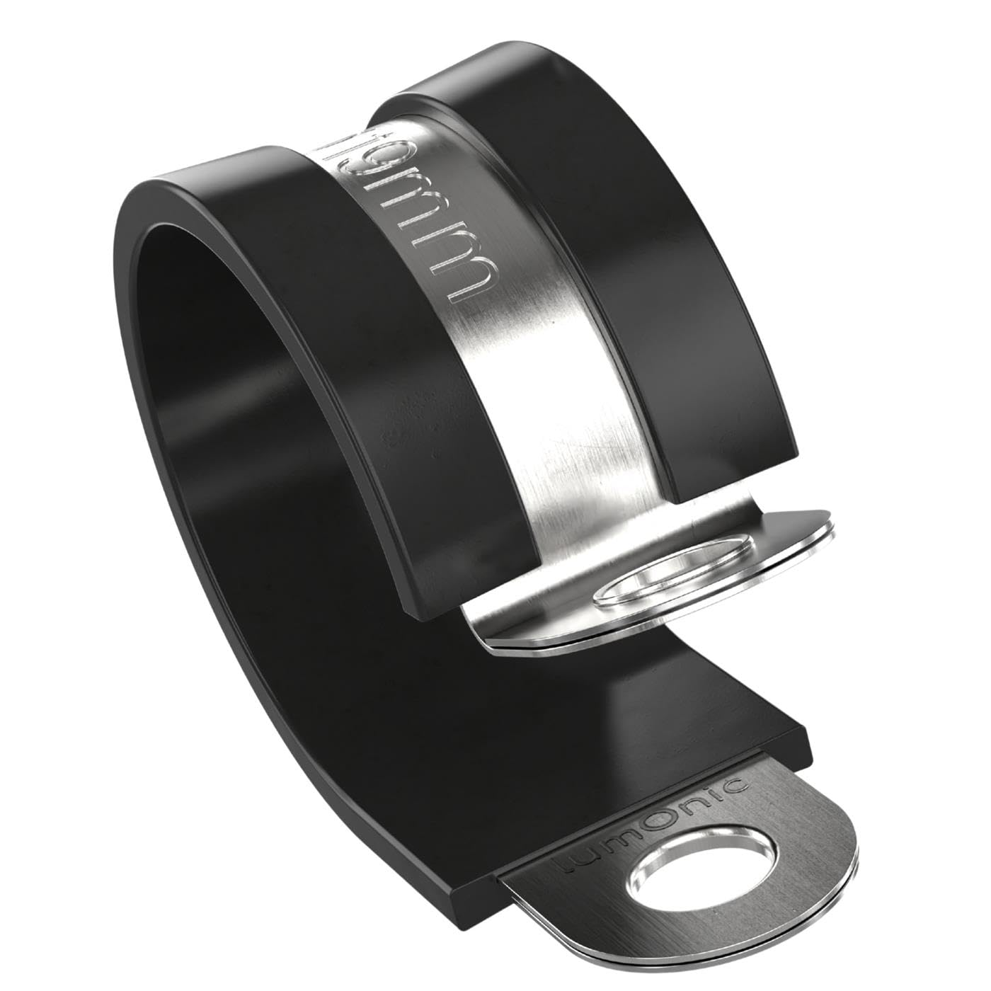 5X P-Clip Cable clamp with Rubber 19mm Pipe clamp Mounting Clip