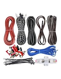 Kit de amplificador de 8 medidores de SoundBox Connected Amplificador de instalación Cableado completo Cables de instalación de 8 Ga 1500W