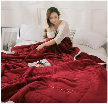 Huishoudelijke Pluche Deken Flanel Deken Throw Washable Zachte Warme Werpt Microfiber Dekens For Banken En Bedden Deken Super Zachte Sofa Deken Color Red Size 100x150cm Amazon Nl