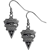 NFL Siskiyou Sports Womens Seattle Seahawks Classic Dangle Earrings One Size Team Color