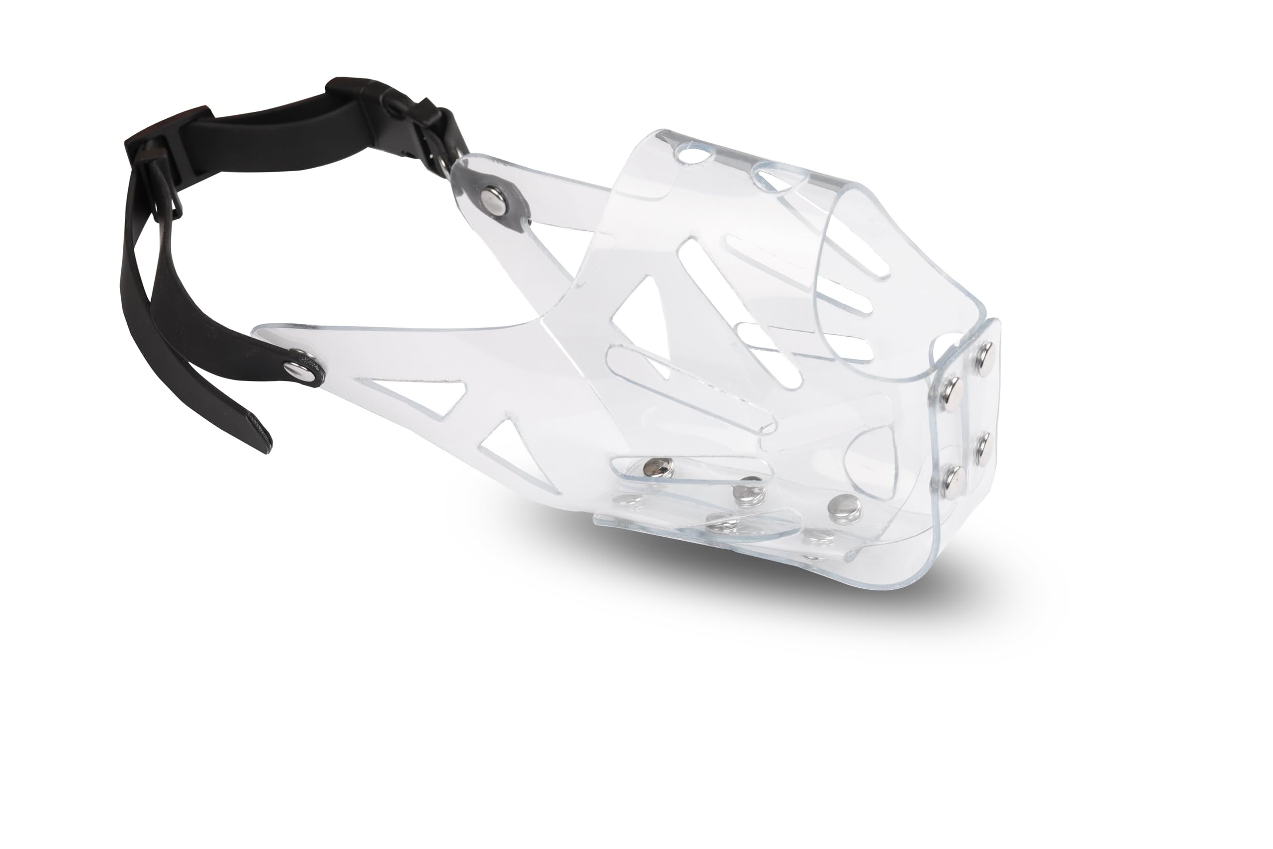 Dog Muzzle Transparent Pvc For Medium Large Dogs,Dogs Can Pant, Eat And Drink, Prevents Biting And Rummaging For Wild Animals,Comfort Breathable (M)