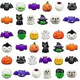 Jofan 36 PCS Halloween Mochi Squishy Toys Squishies for Kids Girls Boys Halloween Party Favors Halloween Treat Bags Gifts