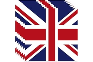 BHNACIER 40pcs British Party Napkins UK Flag Napkins British Flag Party Napkins British Flag Party Supplies Union Jack Paper Napkins England Flag Paper Luncheon Napkins for Union Jack Party Decorations
