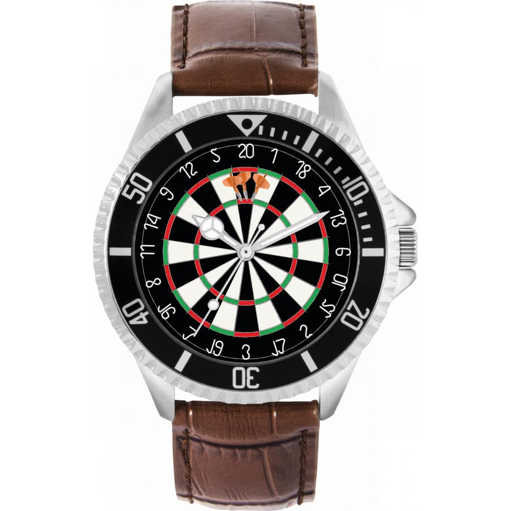 Toff London Mens Orange Dartboard 180 Watch