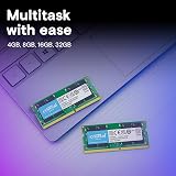 Crucial 16GB Kit 2x8GB DDR4 3200MHz SODIMM Laptop RAM CL22 CT2K8G4SFRA32A view 4