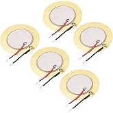 uxcell 5Pcs Piezo Discs 35mm Acoustic Pickup Transducer | Microphone Trigger Buzzer Drum Guitar