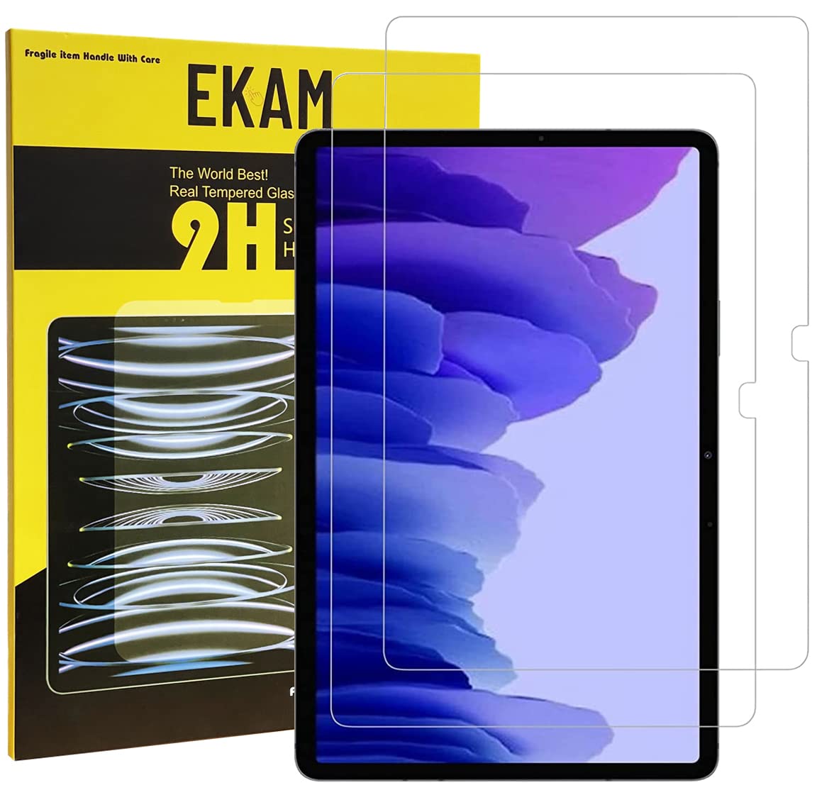MOBILE STUFF LIMITED [2-Pack] Screen Protector for Samsung Galaxy Tab A7 10.4 inch 2020, SM-T500/T505/T507 Tempered Glass Film for Galaxy Tab A7 2020