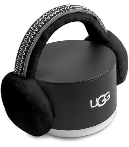 UGG Womens Sheepskin Wireless Earmuff Black One-Size at Amazon