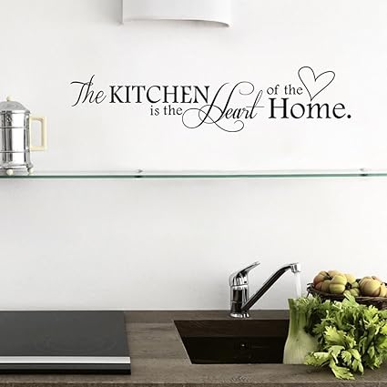 ufengke® "The Kitchen Is The Heart Of Home" Citas y Refranes Pegatinas