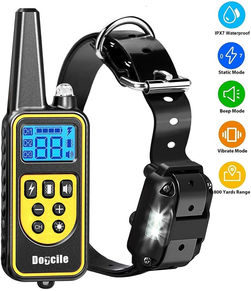 Reviews YISENCE Dog Training Collar, Dog Shock Collar with Remote