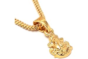 Jewar Pendant Locket Lord Ganesha/Ganesh Ji Handmade Art Gold Plated Jewelry For Men,Women