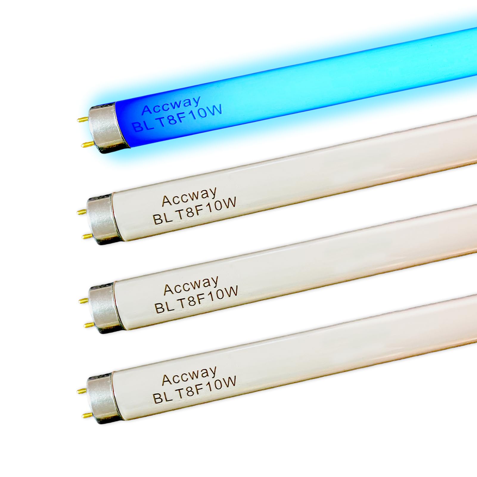 Photo 1 of 13'' BL T8 F10W Replacement Bulbs for Liba, Aspectek Black Blue Lighting Tube,10Watt Linear F10T8/BL Fluorescent Lamps for 20W Electric Machine Light,4pack