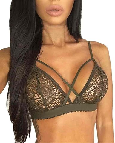 green lace bralette