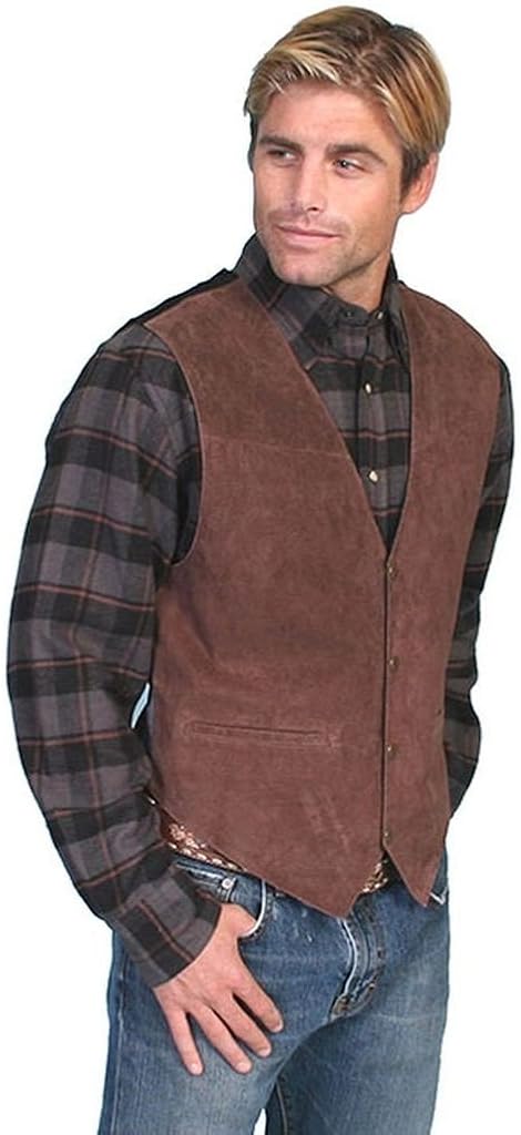 Scully mens Suede Leather Western at  Men’s Clothing store