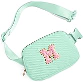 Gitus 10 11 12 13 14 15 16 Year Old Girl Gifts Personalized Birthday Gifts for Women Daughter Sister Her Initial Belt Bag Fanny Pack Crossbody Bags for Teen Girl Gifts Trendy Stuff (Mint Green-M)