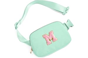 Gitus 10 11 12 13 14 15 16 Year Old Girl Gifts Personalized Birthday Gifts for Women Daughter Sister Her Initial Belt Bag Fanny Pack Crossbody Bags for Teen Girl Gifts Trendy Stuff (Mint Green-M)