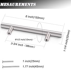 Probrico 50 Pack 96mm(3.75inch) Hole Centers
