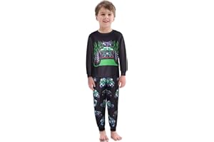 YAMY Boys Monster Car Hoodies Pant Sets for Kids Boys Truck Sweatshirt Cartoon Jacket Zip Up 2-7Y