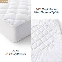 Taupiri Twin XL Quilted Mattress Pad Cover with