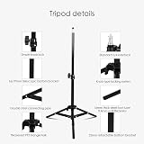 Docooler Portable Projector Tripod Stand Mount 1/4 Inch Height Adjustable LCD view 5