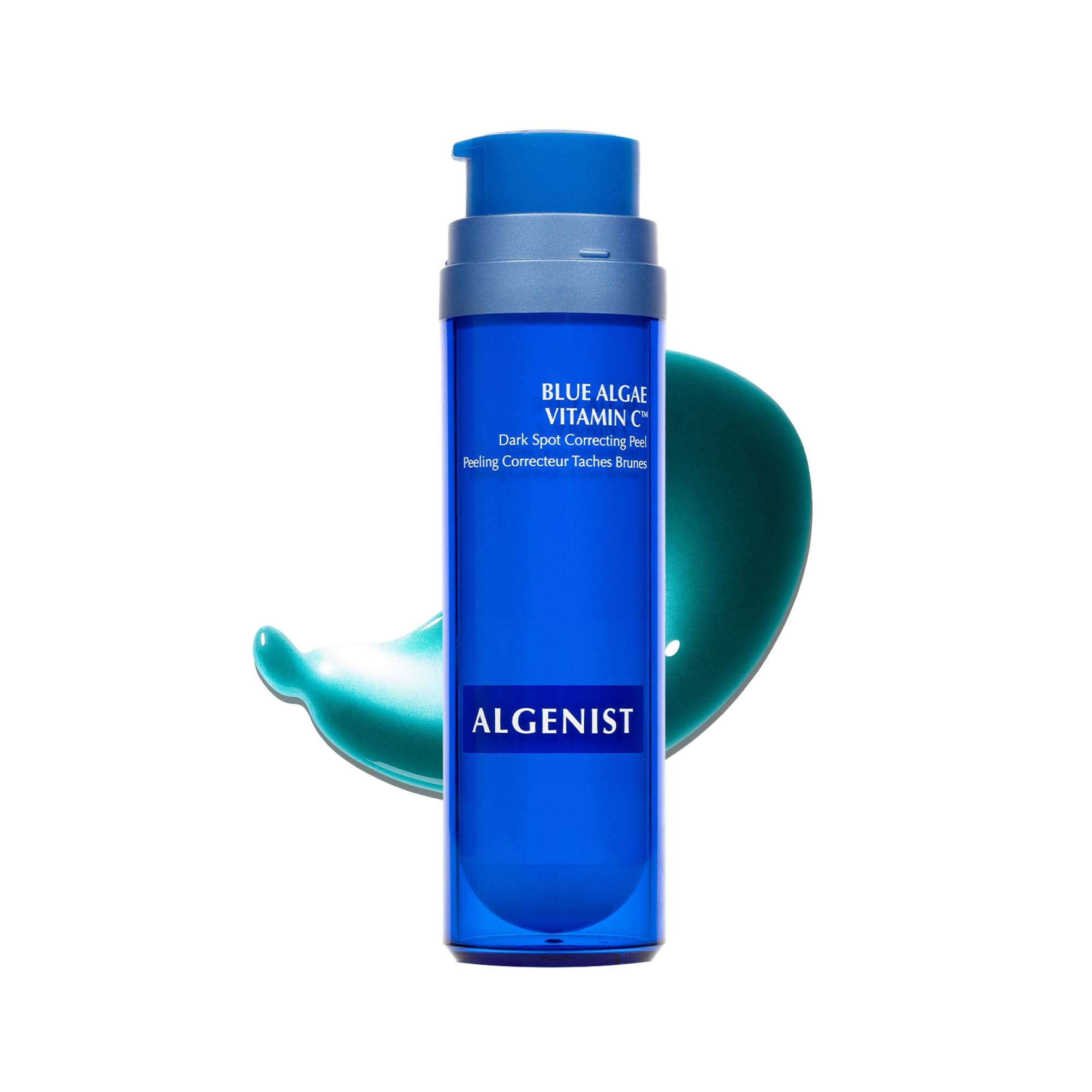 Algenist Blue Algae Vitamin C Dark Spot Correcting Peel - Visibly Reduce the Appearance of Discoloration - Exfoliating AHAs, BHA & PHA to Brighten & Even Skin Tone (45ml)