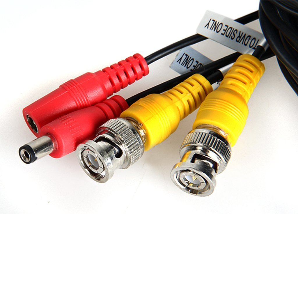 BNC Video Power Cable FLOUREON CCTV Security Camera Wire Cord for DVR House Security Camera System 100/150 Feet Long (1 Pack 150FT Cable)