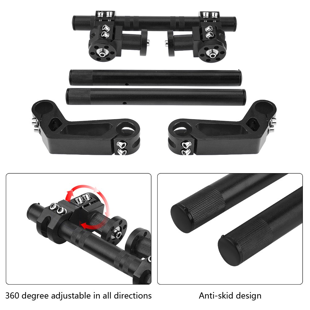 Condition photo showing As Is for 7/8" 22mm steering handlebar system for 125cc, black, aluminum alloy