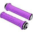 FIFTY-FIFTY Mountain Bike Handlebar Grips, Single Lock-on MTB Grips, Comfortable and Lock On, Non-Slip Bicycle Handle, Fit for All Mountain, Enduro, Downhill