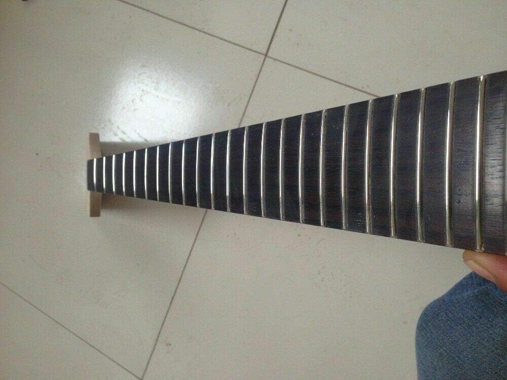 Yinfente Bass guitar neck 24fret 30inch Canada Maple neck With Rosewood Fretboard Block Inlay Paddle Head Blank - Image 3