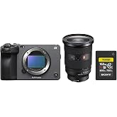 Sony FX3 Cinema Camera with FE 24-70mm f/2.8 GM II Lens Bundle | 160GB CFexpress Type A card, (3 items)