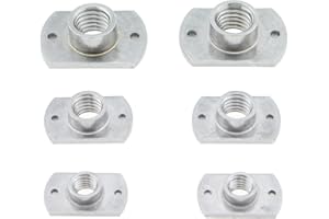 SQXBK 10PCS Weld Nuts M10 Tab Base UNC Carbon Steel Machine Screw