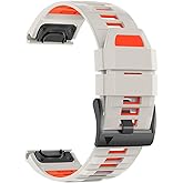 U-LIMVE Watch Band for Garmin Fenix 8 51mm/Fenix 7X/Fenix 6X/Fenix 5X/Fenix 3/Quatix 8 51mm/Tactix 8 51mm, 26mm Silicone QuickFit Band