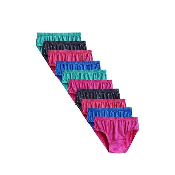 Womens Cotton Multicolor Panty Pack of 10