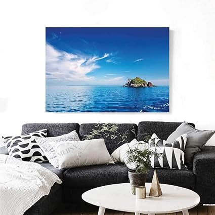 Amazon Com Island Wall Art Canvas Prints Small Island In Trat