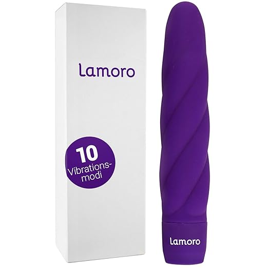 Vibrator mit einzigartiger Rillenstruktur - 10 verschiedene Vibrationprogramme - wasserdicht & angenehm leise - Premium Vibra