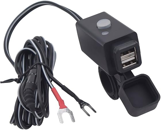 Amazon Co Jp Sononia オートバイ用 デュアル Usbポート 携帯電話 充電器ソケット 電源スイッチ付き ホーム キッチン