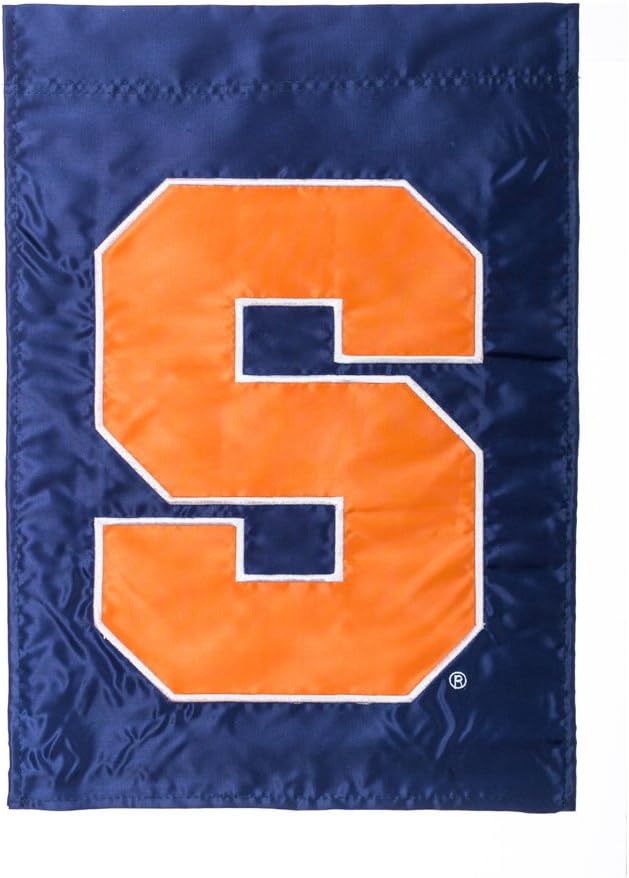 Team Sports America NCAA Syracuse Orange 17.5'' x 12.5'' Navy Blue Garden Flag