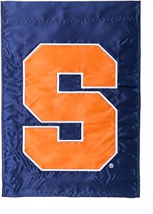 Team Sports America NCAA Syracuse Orange 17.5'' x 12.5'' Navy Blue Garden Flag