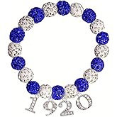 HUSURU University Black Soror Greek Sorority Associate Metal Numbers 1920 Bracelet ZETA ZPB Finer Women Gifts Jewelry