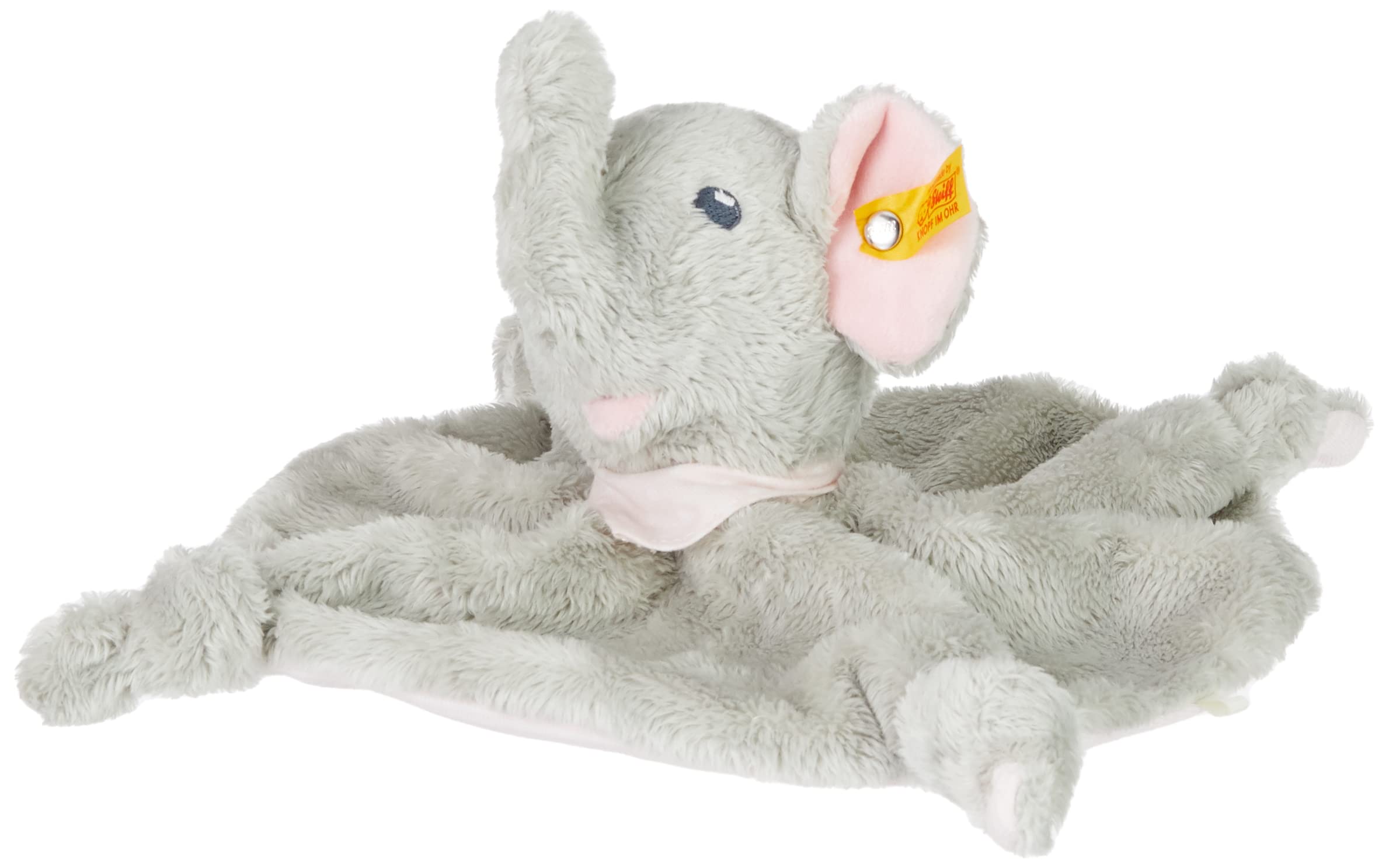 Steiff Trampili Elephant Comforter, 28 cm, Grey/Pink