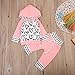 MA&BABY Newborn Baby Girls Hand-painting Heart Tops Hoodies Pants 2Pcs Outfits Clothes Set (18-24 Months, A-Pink)