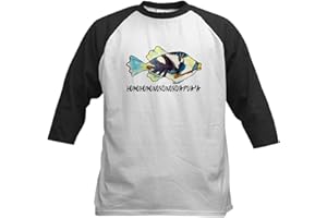 CafePress Humuhumu Fish Kids Baseball Jersey Kids Cotton Baseball Jersey, 3/4 Raglan Sleeve Shirt