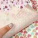 David Angie Valentine's Day Fine Glitter Faux Leather Sheets Heart Love Printed Synthetic Leather Sheet 7 Pcs 7.7