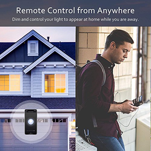 Smart WiFi Enabled Dimmer Switch Compatible with Alexa Google Assistant and IFTTT, Modern Touch