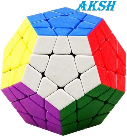 AKSH Shengshou Pentagon Smooth Stickerless Megaminx Speed Cube (Color May Vary) (Pentagon Cube)