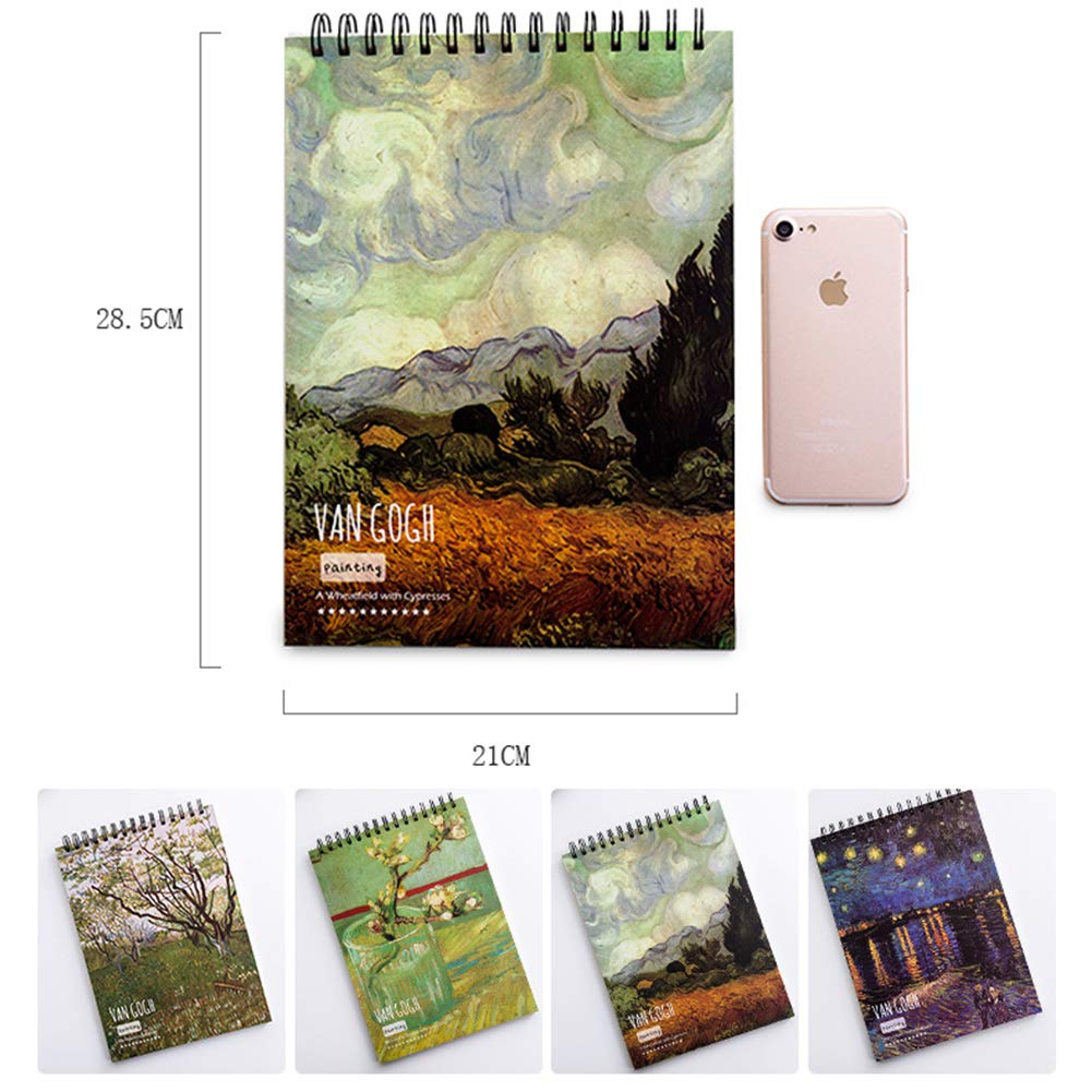 Sketchbook A4 – Album Da Disegno Premium, 50 Fogli/100 Pagine, 200 - Foto 11