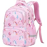 MATMO Kids Backpack Boys Girls Backpack Student School Bag Children Bookbag Daypack (Pink)